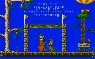 Yogi's Great Escape atari screenshot