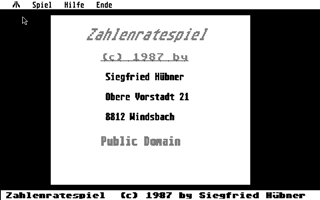 Zahlenratespiel