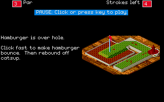 Zany Golf atari screenshot