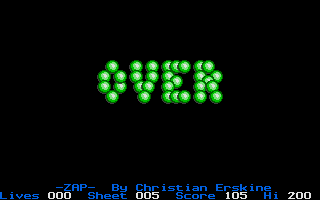 Zap atari screenshot
