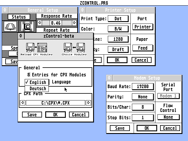 zControl atari screenshot