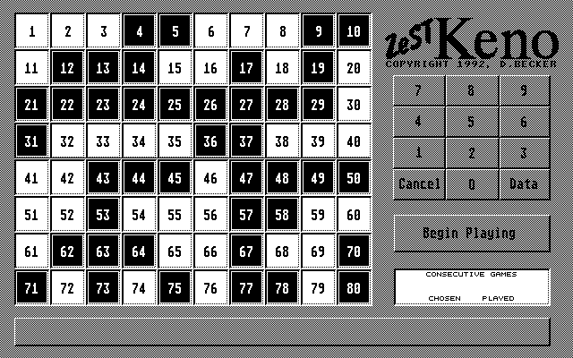 ZeST Keno — screenshot 1