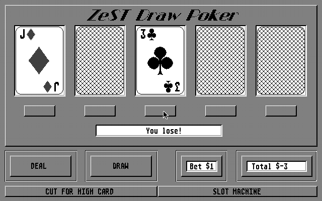 ZeST Poker atari screenshot