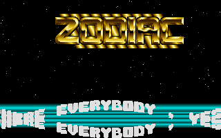 Zodiac's Sarcastic Partydemo atari screenshot