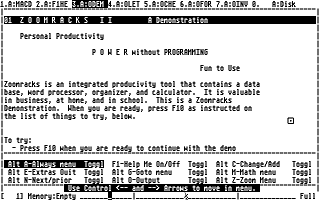 Zoomrack II atari screenshot