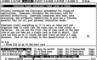 Zoomrack II atari screenshot