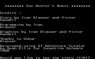 Zuc Accrul's Quest