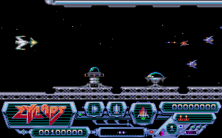 Zynaps atari screenshot