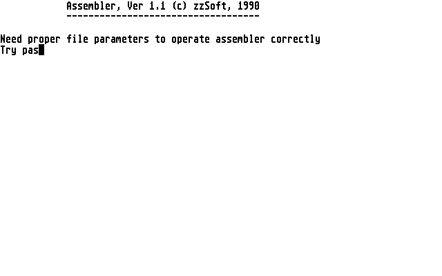 zzSoft Assembler